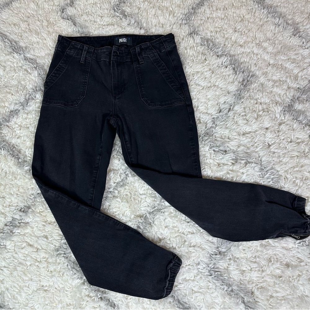 PAIGE Women's Ankle Black Jeans